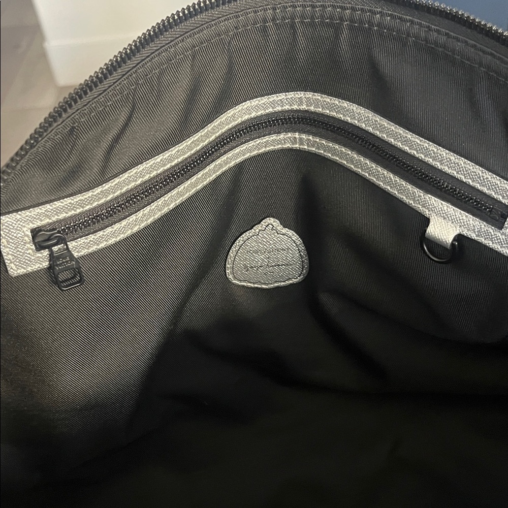 Louis Vuitton Yayoi Kusama 55 Keepall Monogram Black and Silver Duffel Bag - Picture 10 of 14